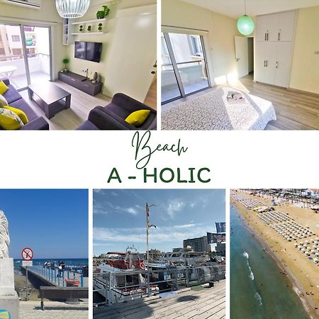 Beach-A-Holic Apartment, 2 Min Distance From Larnaca Marina Lárnaca Exterior foto